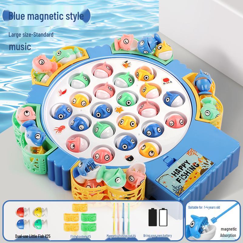 Early Education Electric Fishing Toy for Ages 1-3: Intelligence Development Gift for Boys and Girls