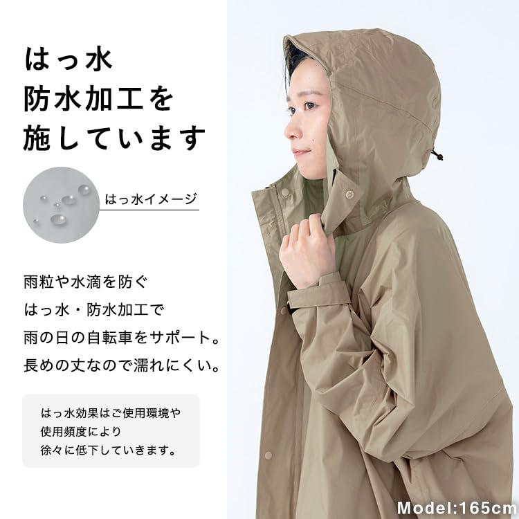 Rain Bicycle Sleeve Colored Dot Check and Stylish Raincoat with Reflective Detail and Perfect for and Outdoor Wpc. Poncho, Pattern, Men's Women's,