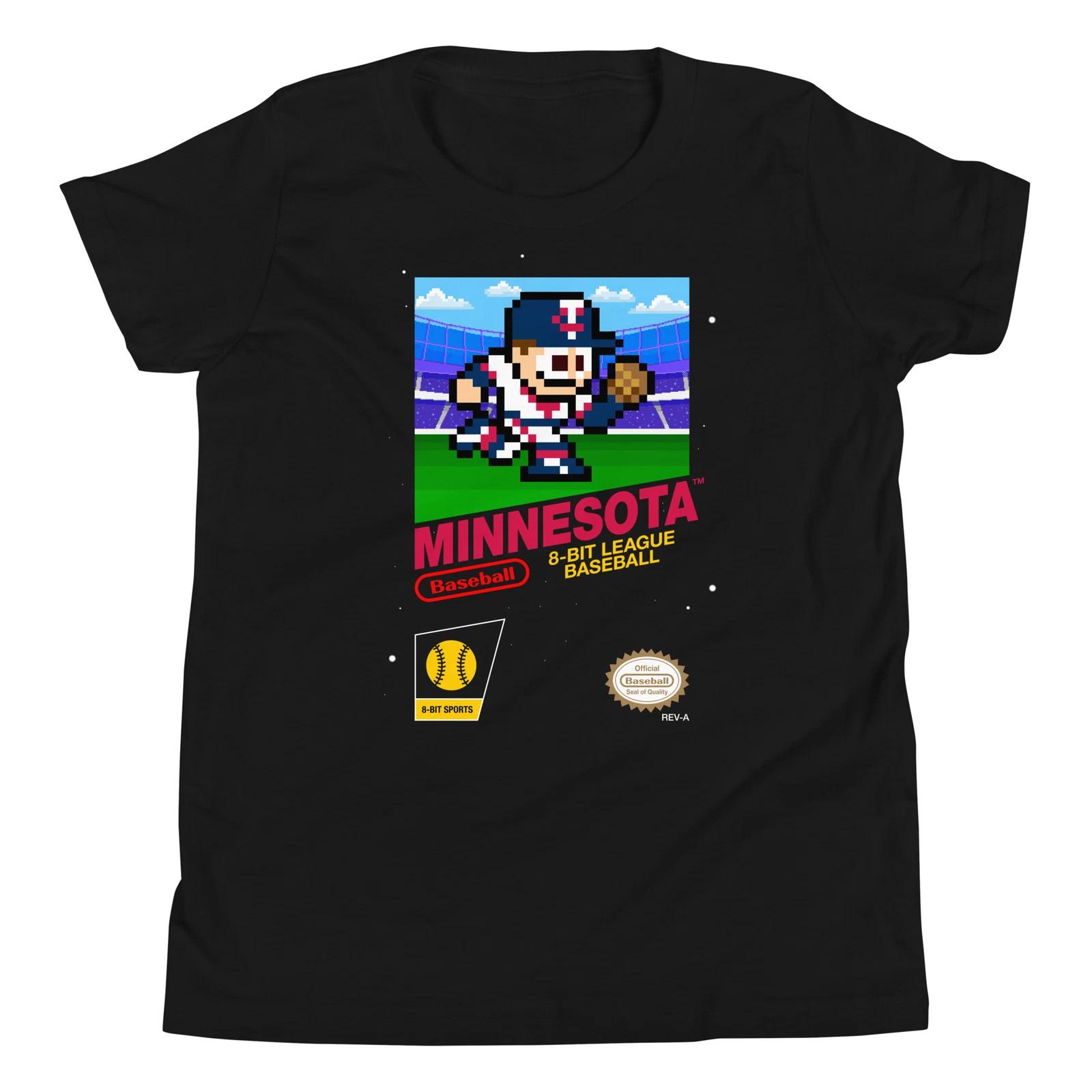 

Джерси команды Minnesota Twins 8-битное Ретро Nintendo NES Молодежная Детская Футболка для Мальчика XL