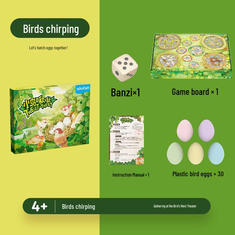 Yaofish Chirp Chirp Children s Educational Tabletop Game, Parent-Child Interactive Toy for Ages 4+