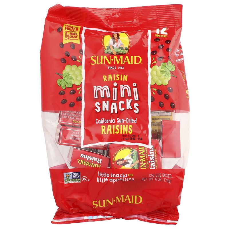 Rworld Wellness Raisin Mini Snacks, 12 Boxes, 0.5 oz Each sold by Joom