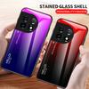 For OnePlus 11 Case Luxury Hard Tempered Glass Gradient Protective Back Cover Case For OnePlus 10 Pro 10T OnePlus11 10Pro Shell