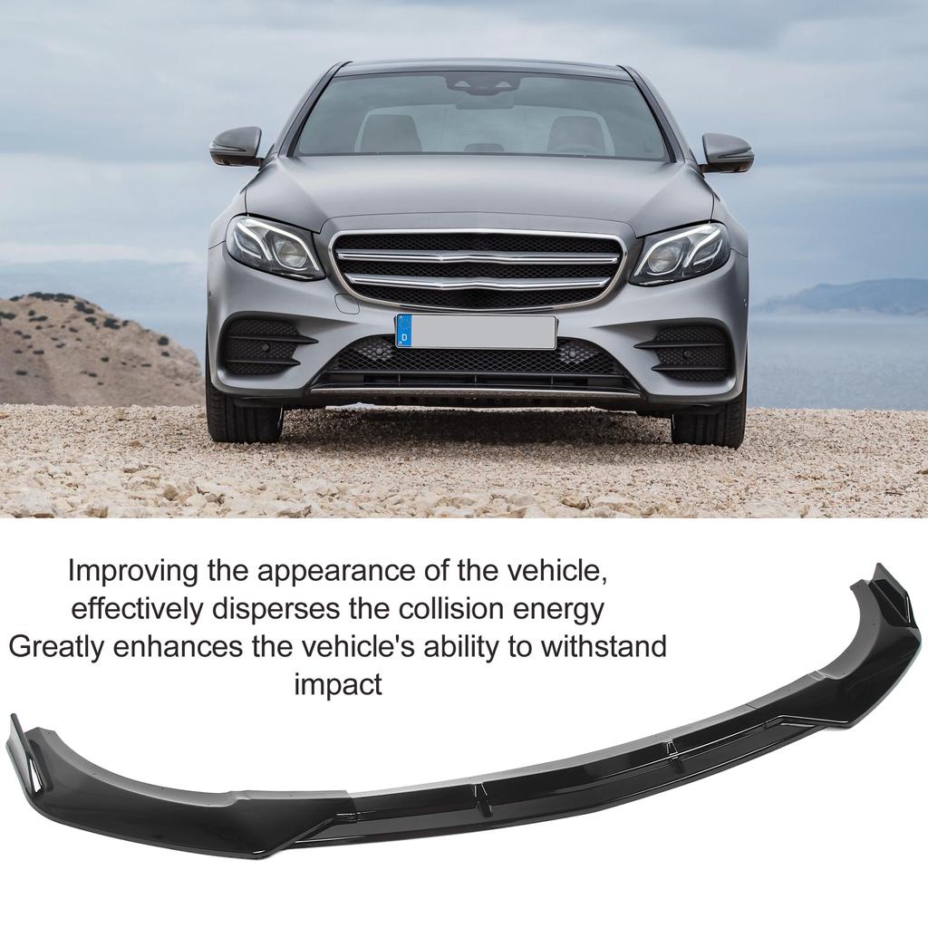 Frontstoßstangendiffusor, perfekte Passform, verschleißfester Frontstoßstangenspoiler, einfach zu installieren, 3-teilig, für E-Klasse W213