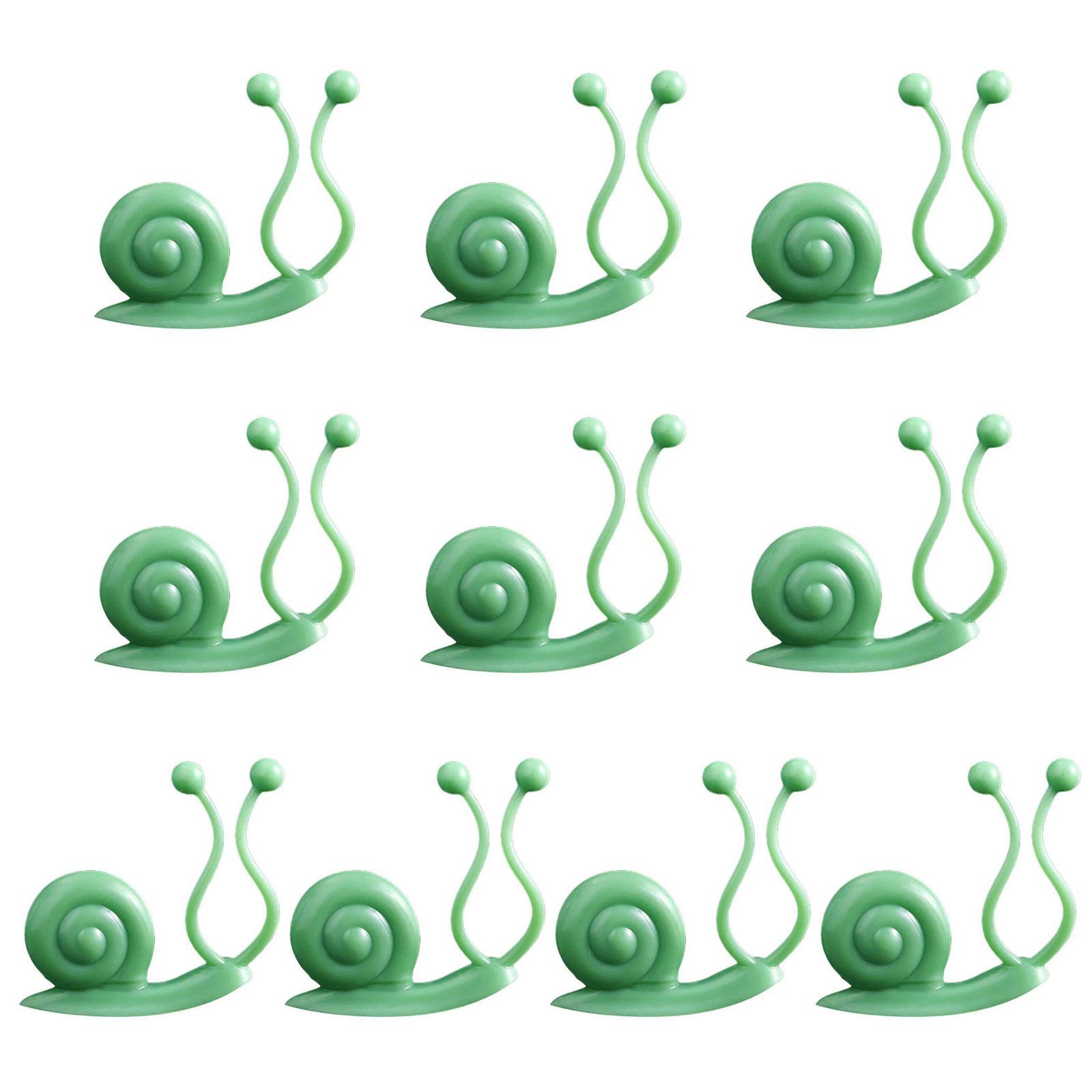 

10 шт. зажимы для крепления растений на стене, ротанговая лоза, фиксированный самоклеящийся крючок, невидимый зажим для крепления сада, липкий на стену зелёный