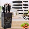 7PCS Kitchen Chef Knife Set Stainless Steel Multipurpose Professional Utility Vegetable Chopper Marbling Boning Knife Cutting Knife Kitchen Scissor