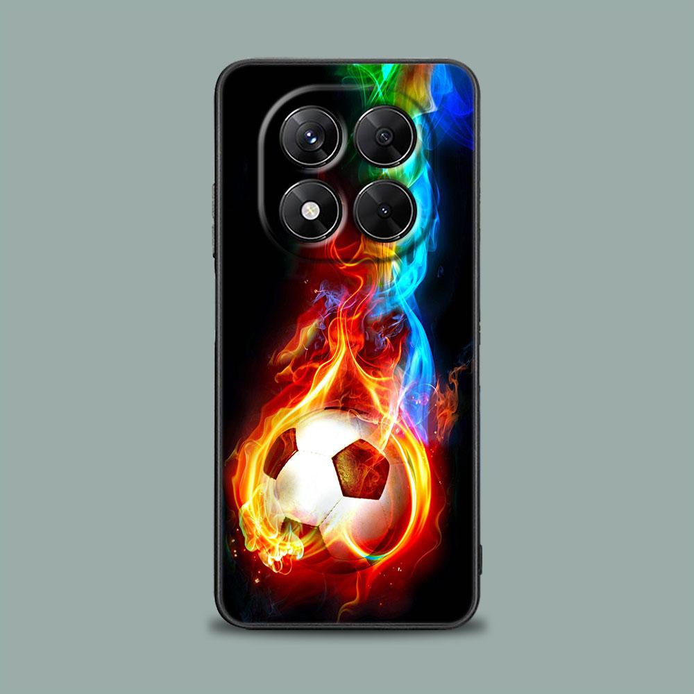 Fire Football Soccer Ball Phone Case for Xiaomi Redmi 15C 14C 12C 13C 4G Redmi Note 15 14 13 12 11 10 Pro Plus 5G 12S Soft Cover