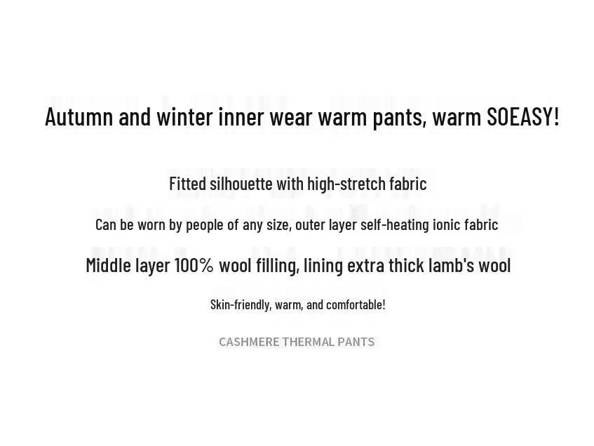 Northeast Women's High Waist Fleece-Lined Wool-Blend Warm Leggings for Autumn/Winter