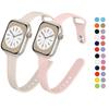 Strap for apple Watch Band 40mm 44mm 45 mm 41mm 38mm 42mm Sport Slim Silicone bracelet correa iWatch Series 8 Ultra 2 SE 7 6 3 9 3