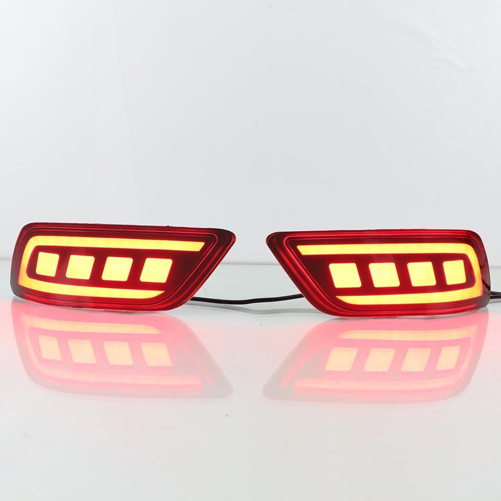 LED Rear Tail Lights Rear Bumper Reflector Compatible with Subaru Forester 2019 2020 2021 2022 2023 Driving Light/Brake Light/Sequential Turn Signal