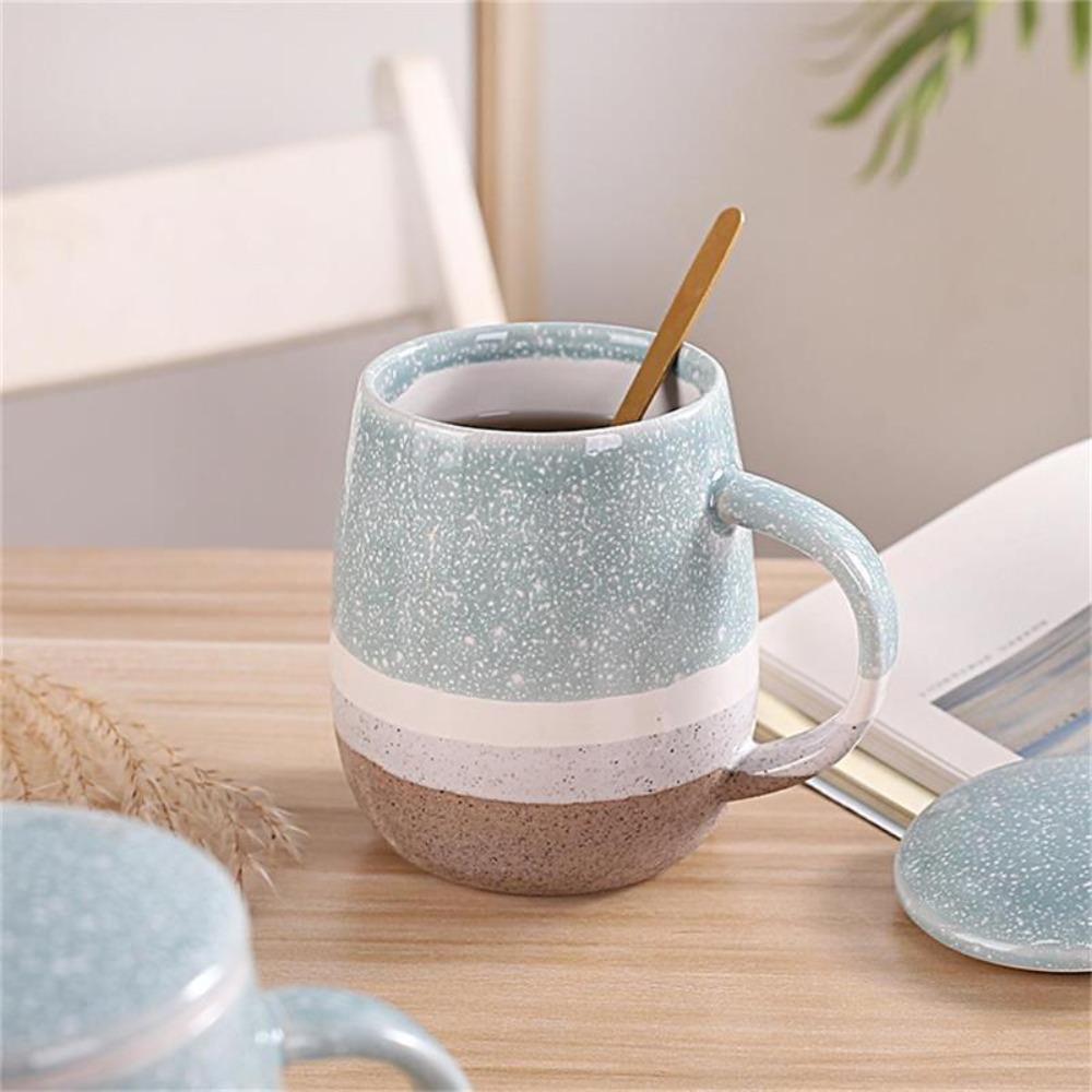 Ceramic Tea Separation Cup with Filter and Lid Milk Mug Multifunctional Water Cup  Breakfast