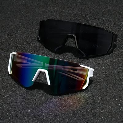 2 Perechi de Ochelari de Soare la Modă cu Ramă Mare pentru Bărbați Sunt Ușori și Durabili Potriviți pentru Viața de Zi cu Zi și Activități Stil Casual