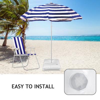 1 Stück PVC Wasserfüllbare Basis Outdoor Sonnenschirm Gewichtstasche Winddichte Sonnenschirm Stützpfosten Basis Wasser Gewichte Tasche