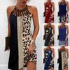 2025 European Ethnic Style Sleeveless Mesh Strap Casual Dress for Women