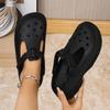 2025 Nouvelles Chaussures Sabots Mary Jane Chaussures Décontractées pour Femmes Sandales de Plage d'Intérieur Extérieur à Bout Ouvert Enfiler EVA Confortables Pantoufles pour Dames