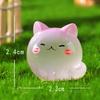Cute Luminous Kitten Micro-landscape Desktop Ornament, Long-tailed Cat Car Decoration Accessory