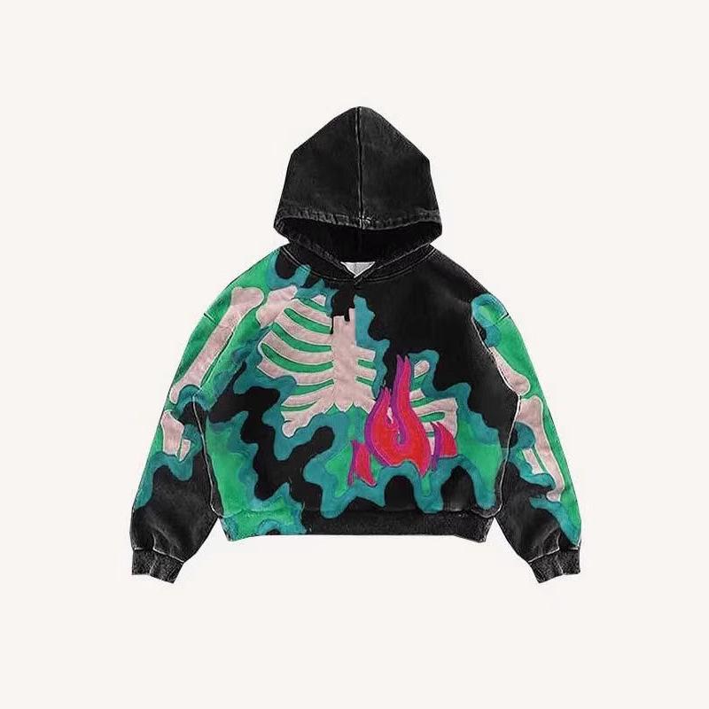 Men's 3D Printing Hoodie with Drawstring and Pocket