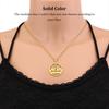 Stainless Steel Necklace Unisex Solid Color Ethnic Electroplated Geometric Choker Jewelry Pendant Birthday Gift