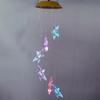 Solar Windchime Light String With 6 Star Lamp Bulbs Waterproof Colorful LED Hanging Garden Ornament For Outdoor