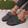 New Large-sized Women's Shoes In Baotou, Thick-soled and Versatile Water Diamond Slippers for Outerwear