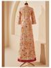 2025 Embroidered Dragon & Phoenix Kua Xiuhe Wedding Dress - Retro Chinese Slim Fit Bridal Toasting Gown