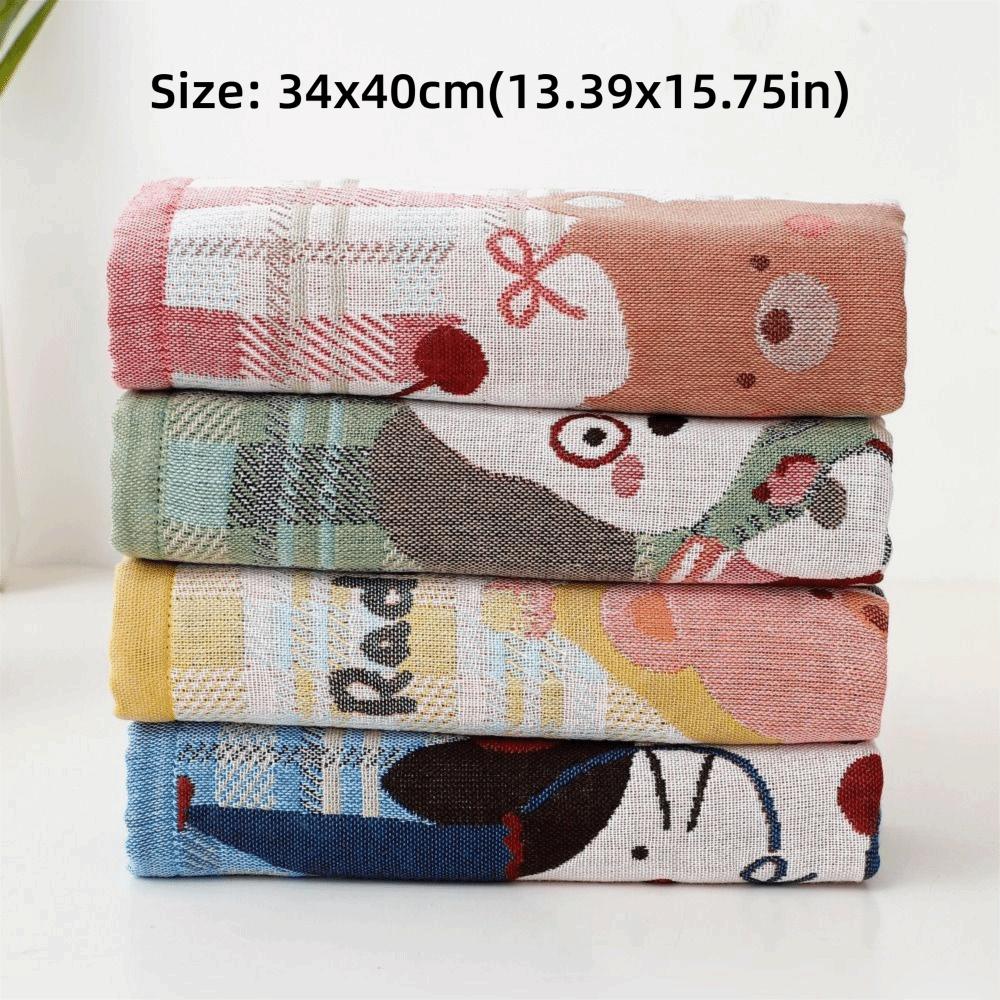 34x40cm Large Hand Towel Quick Dry 4 Layer Cotton Gauze Pure Cotton Dish Cloth Decorative Kitchen Towel Home Restaurant