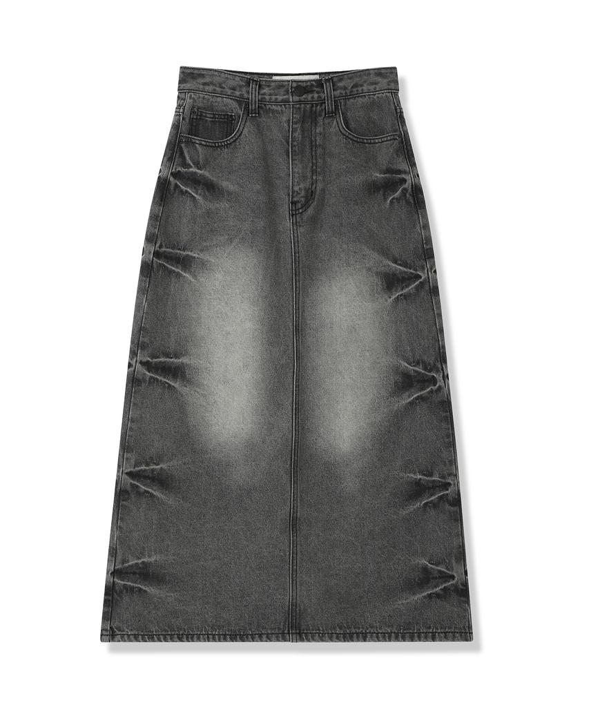 Urban Dress Pinch Long Denim Skirt - 2Col