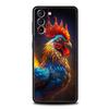 Cock Rooster Chicken Phone Case For Samsung Galaxy S26 Ultra S25 Plus S24 FE S23 S22 5G S21 S20 Cover Black Soft