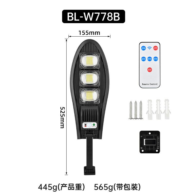 Upgraded 168LED Solar Street Light Outdoor Waterproof LED for Garden Wall Lamp Adjustable Angle Solar Lamp Built-in 10000mAH Hot