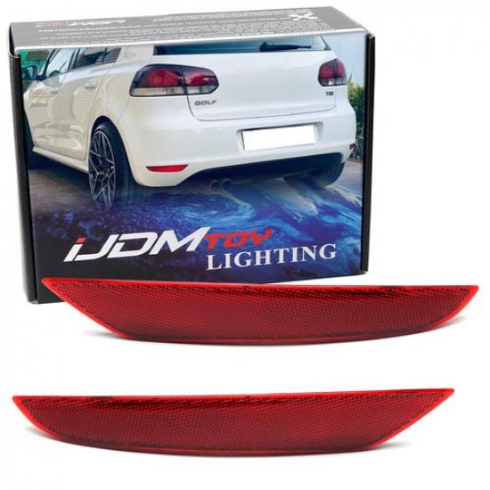 

OE-Spec Rear Bumper Reflector Lens Replacements For 09-13 VW Golf VI (Not 4 GTI)