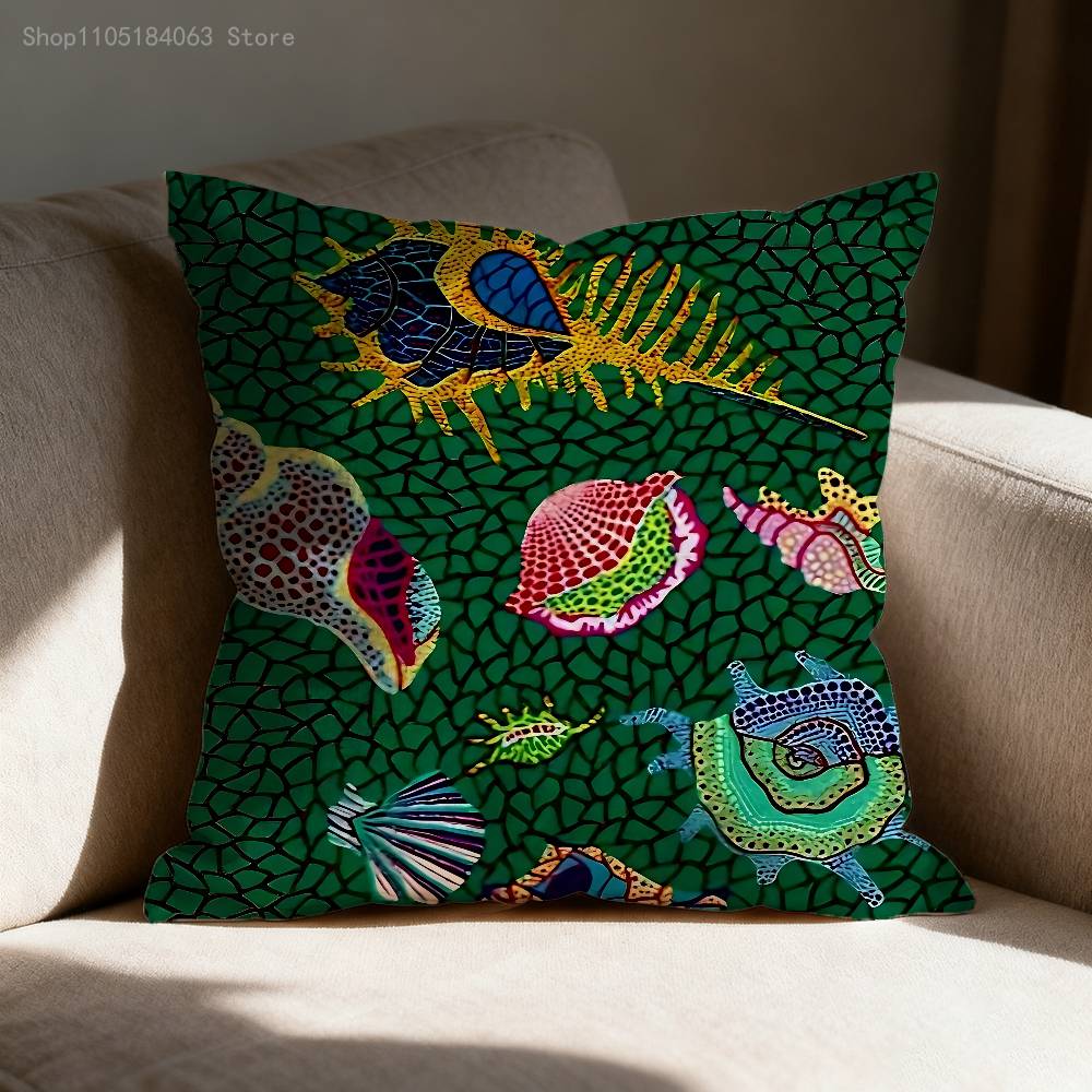 Art Y-Yayoi Pumpkin Polka Pillow Case For Sofa Decor Car Office Room Printing Cushion Cover Decorations and Protector