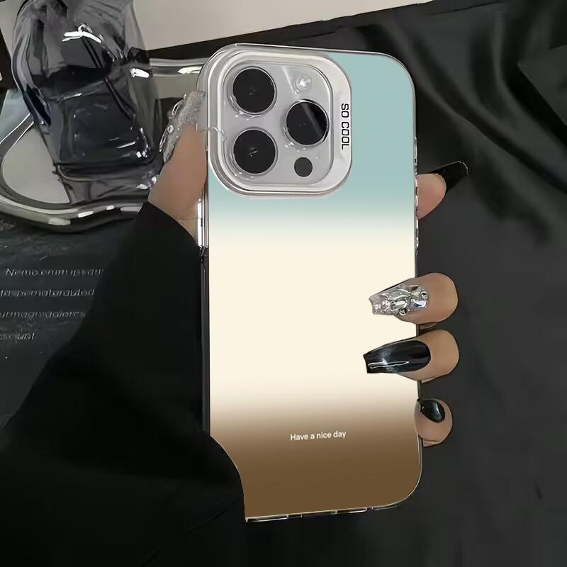 Gradient color Matte Silver IMD Phone Case For  Mi 14 13 12 12T 13T Pro 11 Lite 5G Poco F6 X5 X6 M6 Pro Shockproof Cover