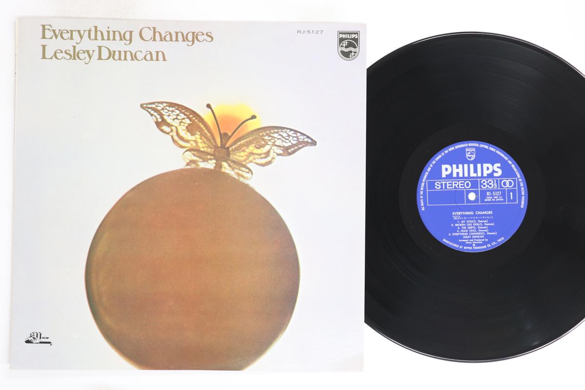 

LP Record LESLEY DUNCAN - Everything Changes RJ5127 PHILIPS 1974 Japan Rock Used