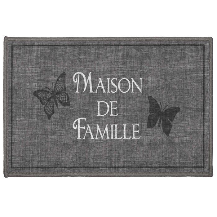 Tapis d'entrée Maison de famille 40 x 60 cm