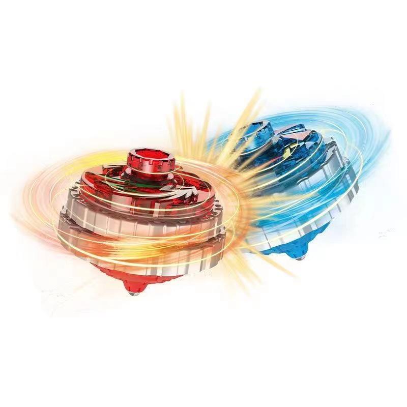 Super Change Light-Up Double Armor Battle Top - Children s Rotating Magnetic Toy