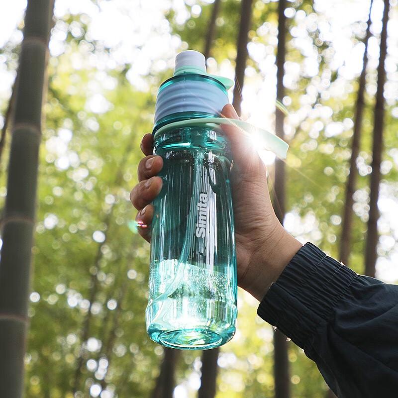 Simita Tritan Spray Cooling Sports Water Bottle with Handle