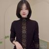 German Velvet Warm Foreign Semi-turtleneck Long-sleeved Top Autumn and Winter New Fashion Temperament Thin Bottoming Shirt