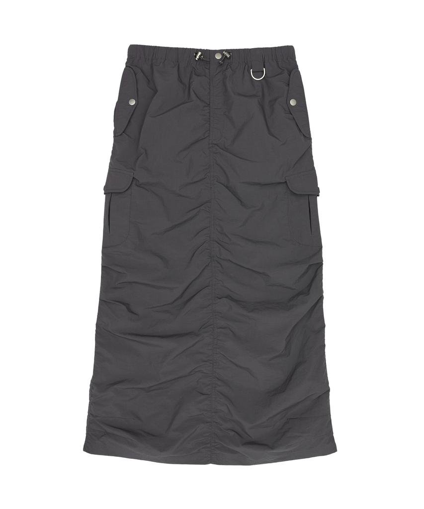 AMES-WORLDWIDE Two Pocket Cargo Skirt Charcoal (Am2Esfpa90A)
