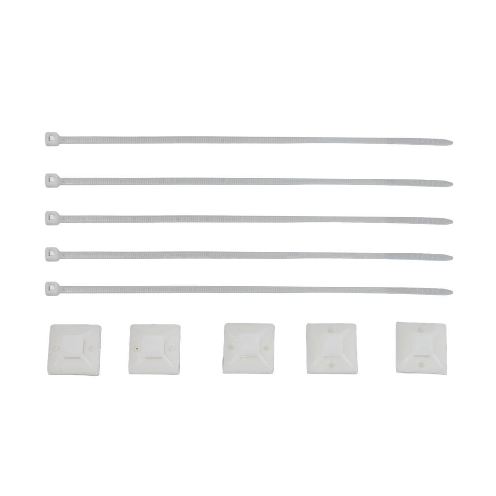 200Pcs Nylon High Temperature Resistant Strong Nylon Self Locking Cable with Mounts for Cable Fence