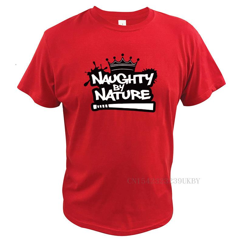 Naughty By Nature Tshirt American Hip Hop Tshirt Designer Crown Design Comfortable 100 Cotton Basic Tops