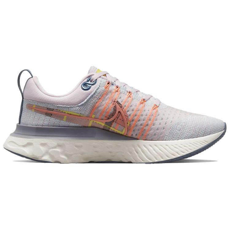 Nike  React Infinity Run Flyknit 2 Premium Pink Foam Blue Tint Women Sneakers Sail Multi-Color DH2497-600