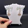 Playful Butterfly Bowknot Dangle Earrings Sturdy Alloy Strawberry Designs Accessory for Trendy Girls and Students