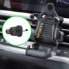 Ein Handyhalter in Form eines Autorennensitzes, konzipiert für Autolüftungsschlitze, mit einem Metallclip