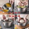 ZISIZ 201 Stainless Steel Thickened Round Multi-purpose Basin