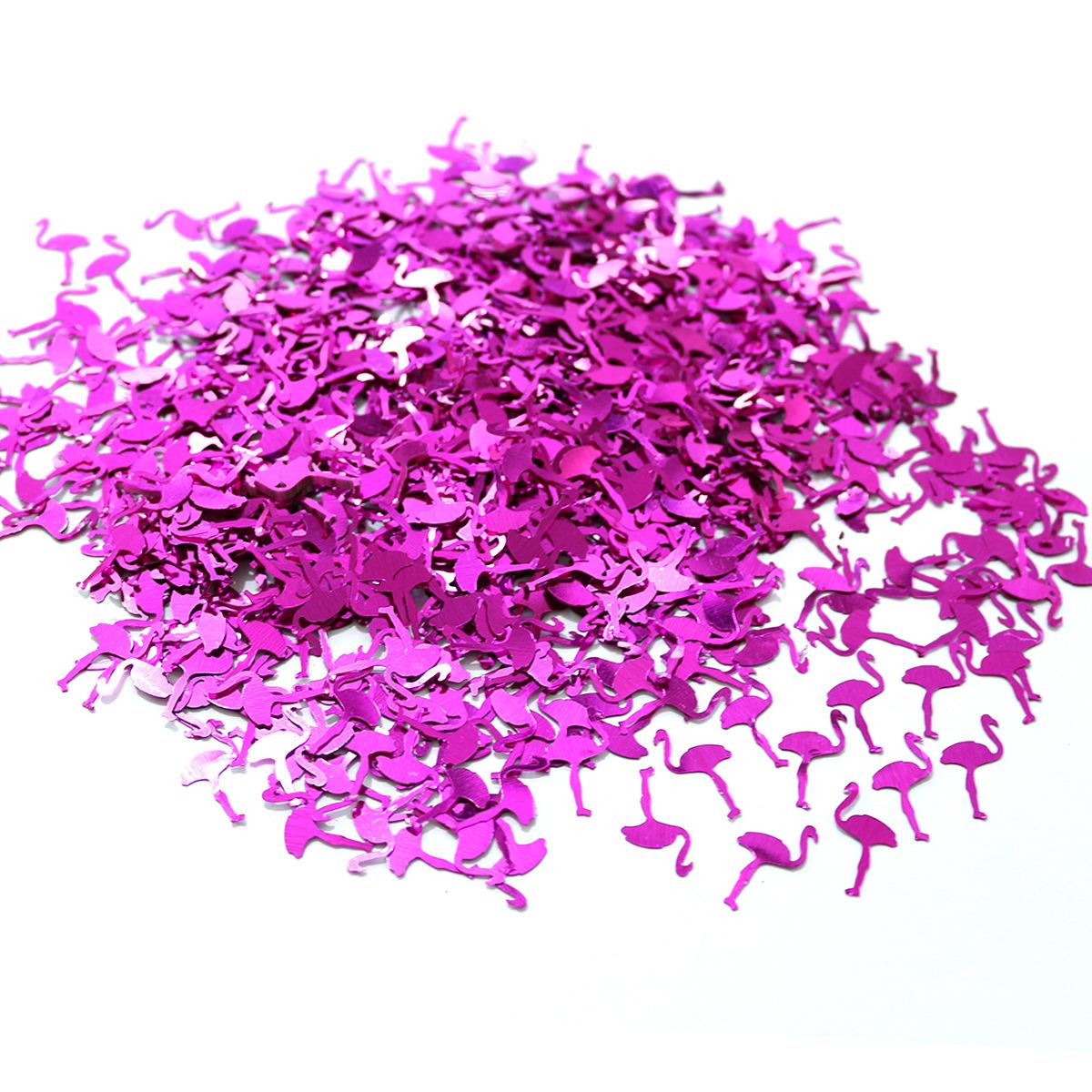 WTEMPO Hawaiian Tropical Party Confetti Colorful Shreds Glitter Flamingo Tortoise Back Leaf Palm Cactus Sequins for Summer Gathering Universal Holiday 5packs