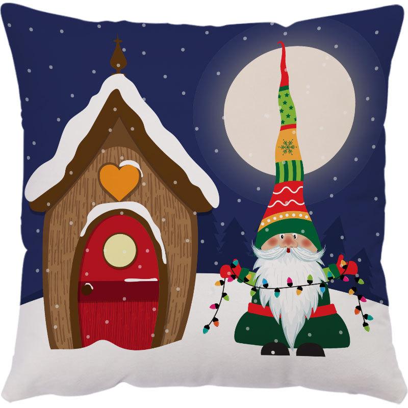 Amazon Hot Pillow Cartoon Doll Vánoční polštář Povlak na polštář Povlak na polštář na pohovku Povlak na polštář na sedák