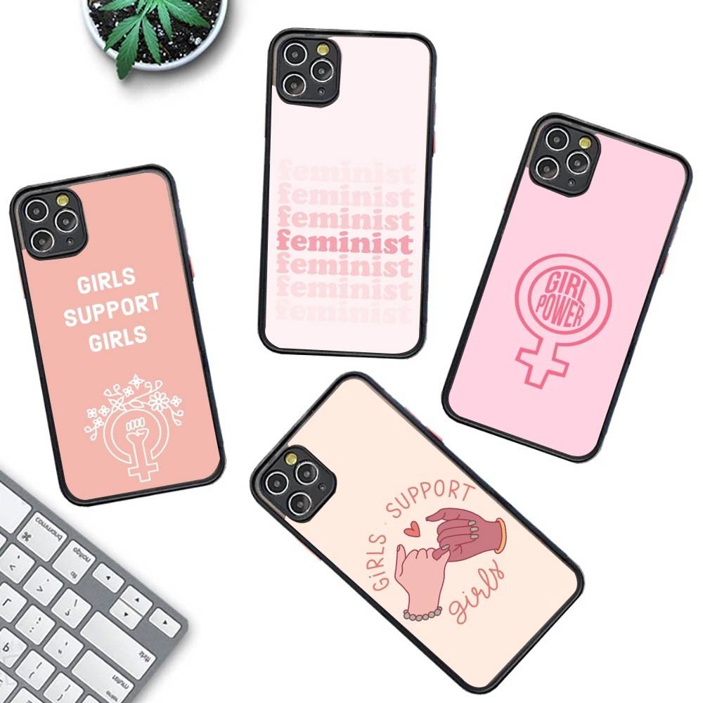Feminist Feminism Aesthetics Girl Phone Case For iPhone 13 12 X XS MAX Pro Max 16 15 11 14 Pro Max Shockproof Matte Cover