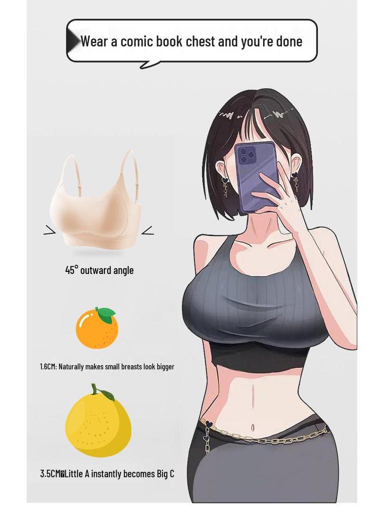 Comfort Lift Seamless Bra: Enhancing Small Busts, Breathable, Wire-Free, and Back-Smoothing