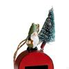 Christmas Hanging Charms Scene Layout Props Resin Statue DIY Crafts Mailbox for Indoor Centerpiece