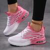 Fashion Large-sized Women's Shoes for the Autumn Breathable Running Shoes with Woven Mesh and Soft Soles, Comfortable Sports Shoes