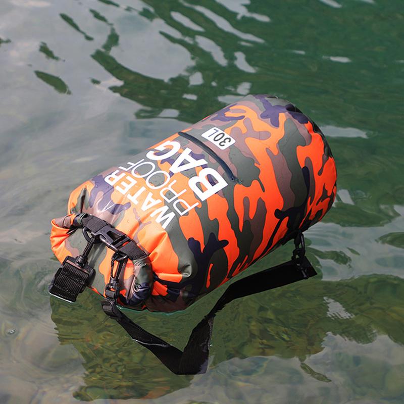 5/10/15/20/30L Waterproof Dry Bags With Wet Separation Pocket Backpack For Kayaking Boating Swimming Outdoor Sports Bag XAZ9